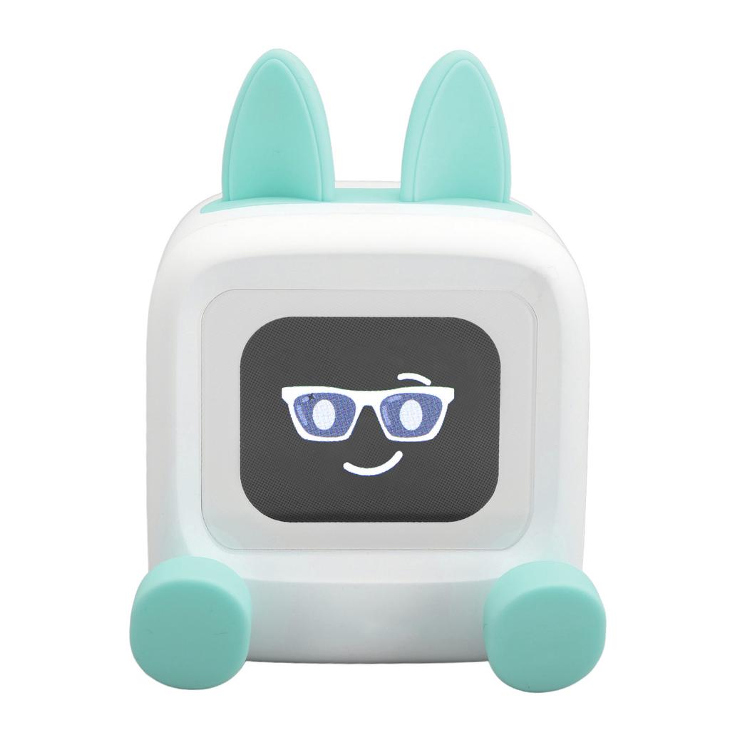 Desktop Small TV Robot Smart   Spker Alarm Clock Ornament with 2.01 Inch Screen GIF Album Mode 3000mah Battery for Bedroom Home
