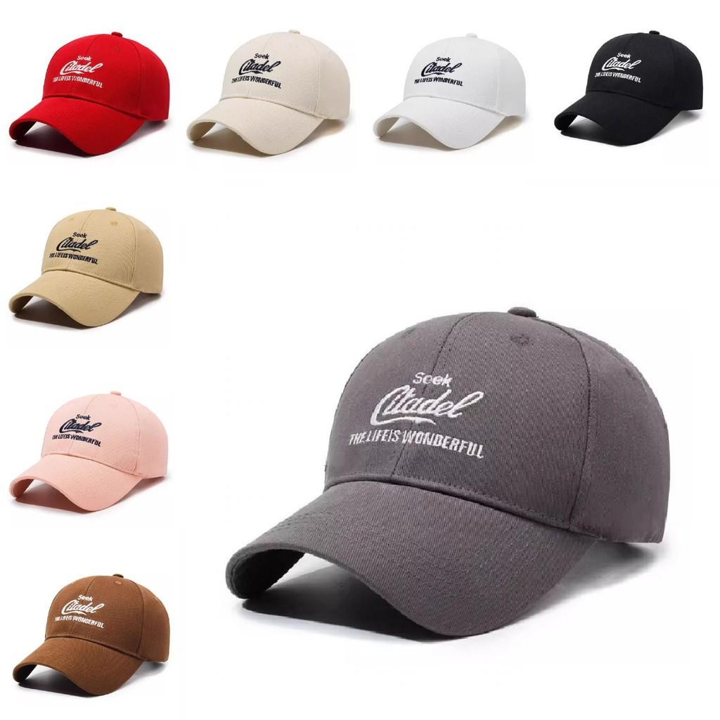 Embroidery Trendy Letter Adjustable Cotton Baseball Hat Details Look Street