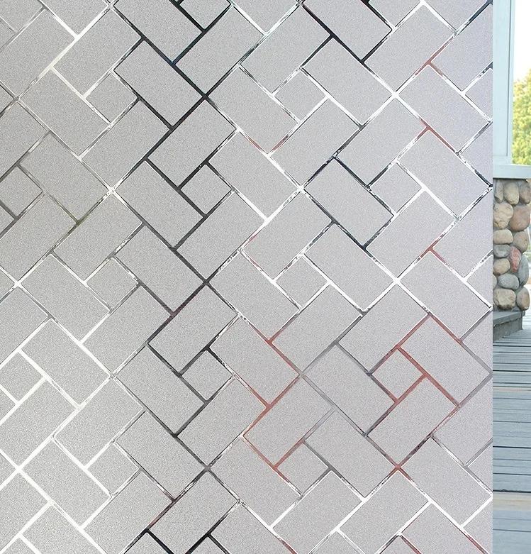 

1 Pcs 45*100cm Glass Sticker Anti Peeping Bathroom Imitation Louver Thick Shading Film Electrostatic Sticker Window Sticker