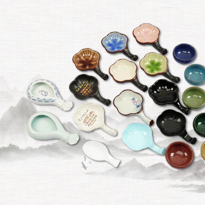 Ceramic Ink Dish with Pen Rest & Water Dish for Students - Multi-functional Tool for Chinese Painting, Calligraphy, and Brush Licking Ink Use.