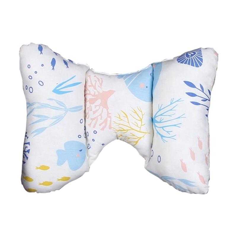 Portable Baby Travel Pillow Vibration Reduction Core Neck Protection Soft Cotton Cushion For Strollers Bassinet