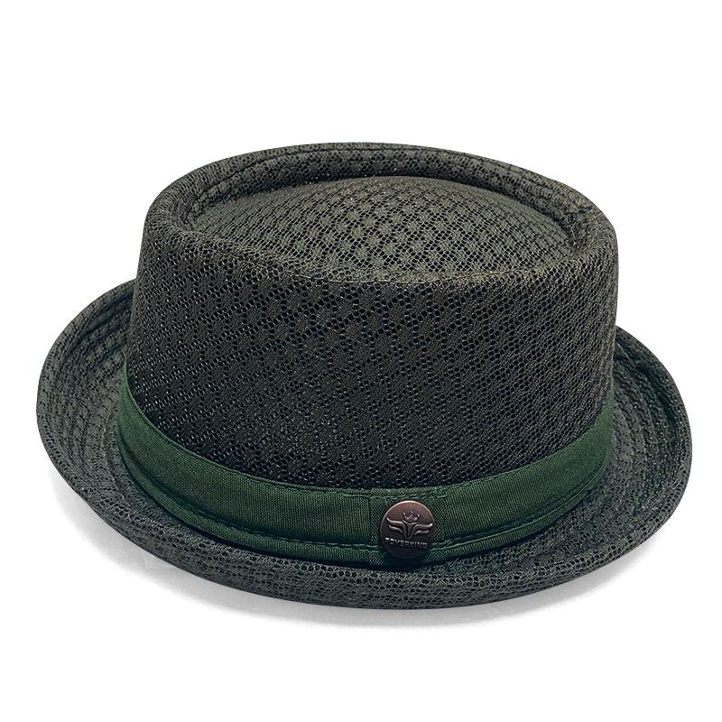 1 Stück Sommer Mesh Sonnenhut Herren Damen Atmungsaktiver Mesh Fedora Hut Jazz Kappe Panama Fedora Hüte Damenmode Herren Accessoires Panama Netzhut