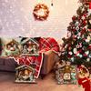 New Style Pillow Cover Christmas Print Sofa Decoration Cushion Cover Living Room Bedroom Pillow Cover Holiday Gift