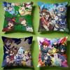 Popular IIsekai Quartetied Cushion Cover Versatile DoubleSided Pillow Case Fit for Sofa Bed Car Daily Decor