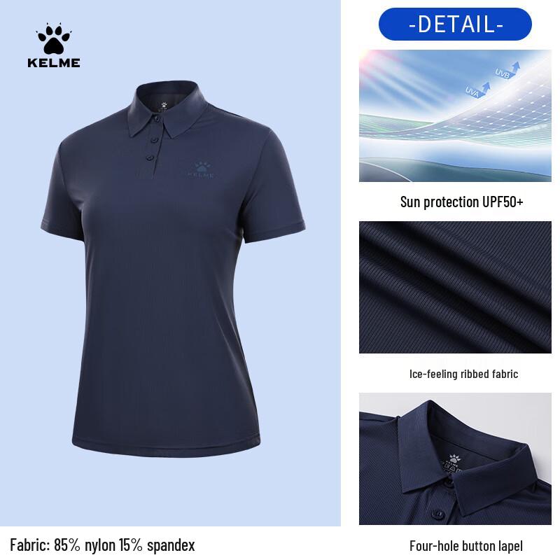 Kelme Women's Cooling Sun Protection Polo Sport Top