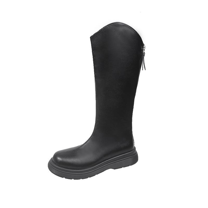 Thick-soled boots for women's new autumn, but knee height, small boots, thin and versatile boots