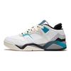 Li-Ning Chaussures de Basket Rétro Basses Antidérapantes Résistantes à l'Usure Homme Baskets Blanc Bleu AGBS031-3