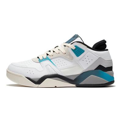 Scarpe da Basket Retro Basse Antiscivolo Resistenti all'Usura Uomo Sneakers Bianco Blu AGBS031-3