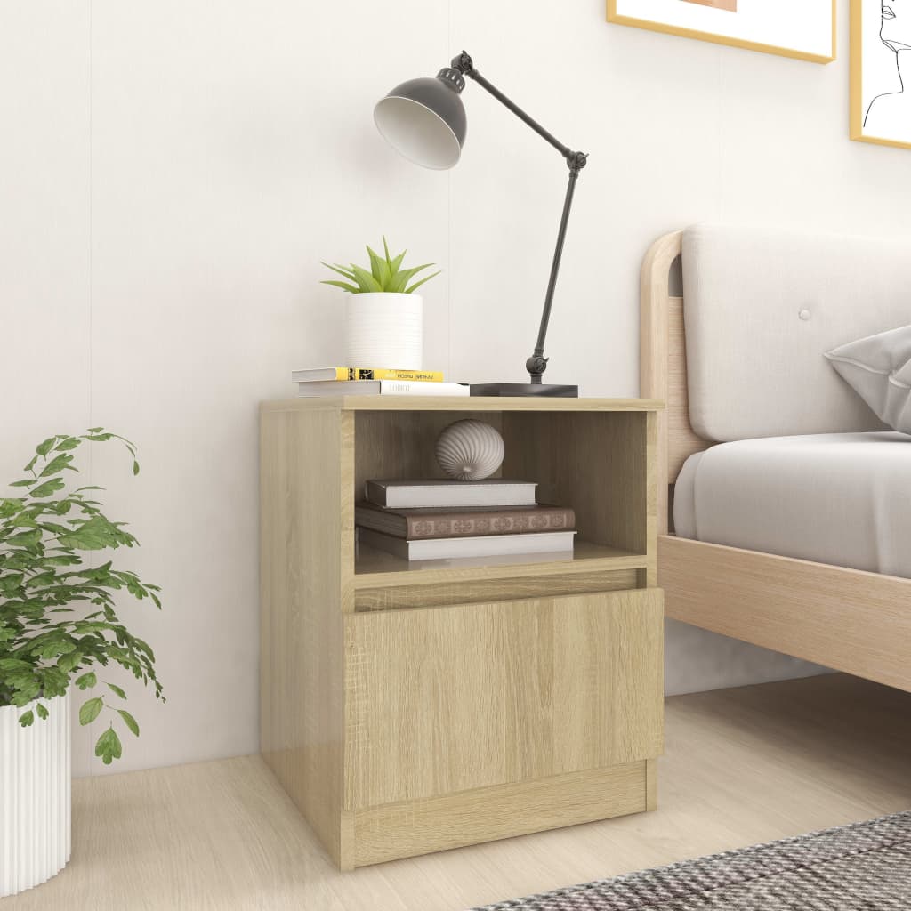 Nightstands 2 pcs Sonoma Oak 40 x 40 x 50 cm Particleboard
