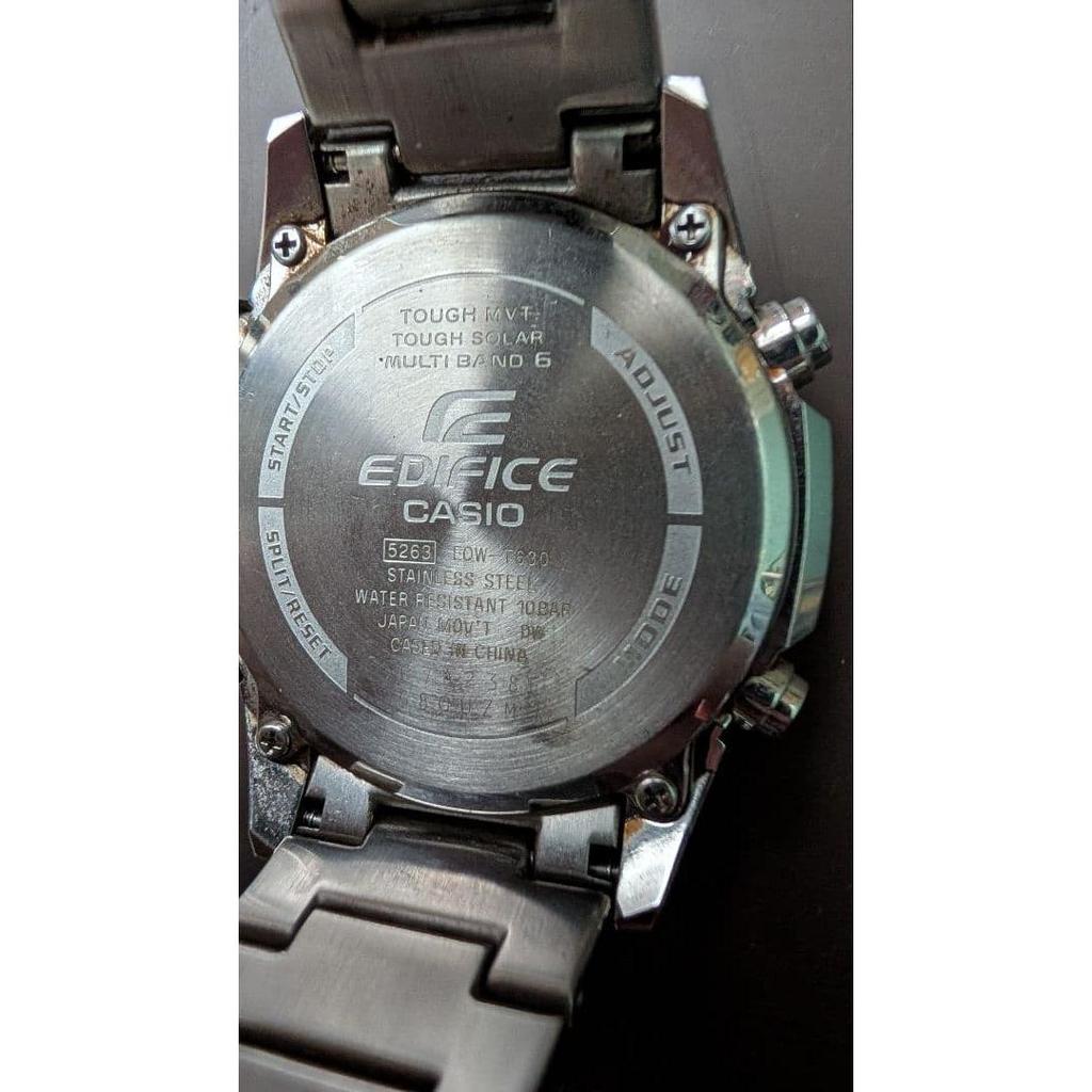 Used CASIO EDIFICE radio solar watch body