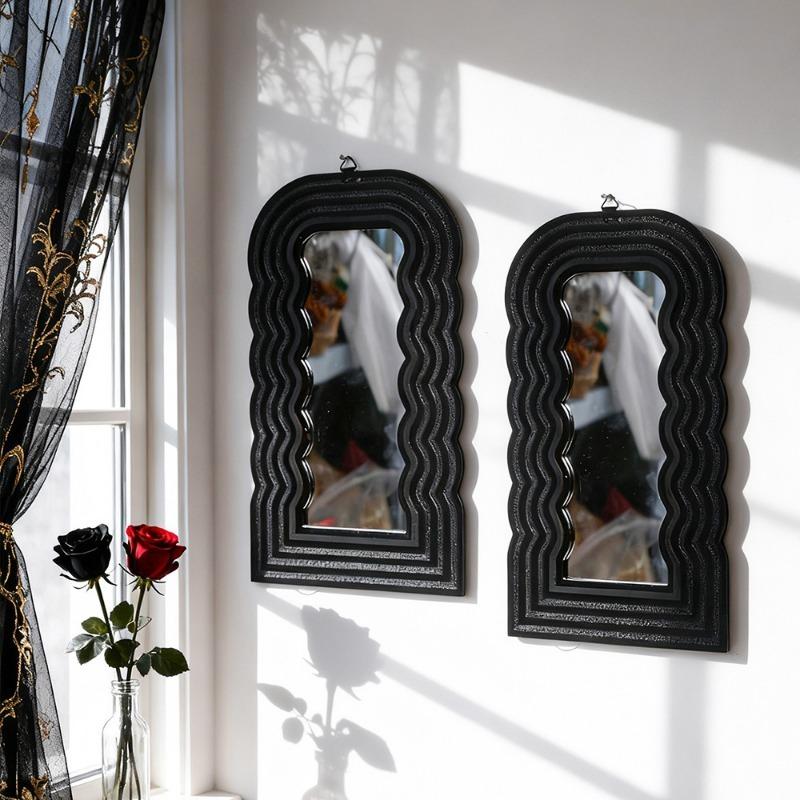 2pcs/set Wooden Storage Racks Acrylic Lenses Wooden Wall Flower Pot Racks Handmade Crafts Home Decoration Hanging Ornaments