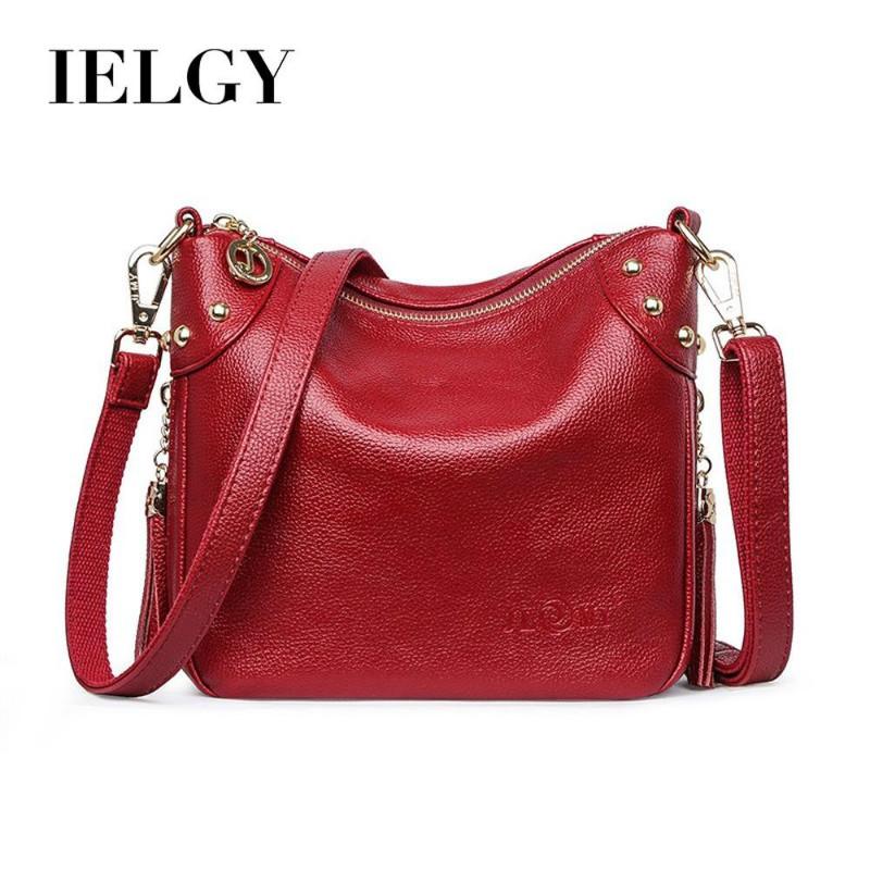 Oneshoulder Messenger Bag Fashion Soft Leather Portable Pouch Blackbuy at a low prices on Joom