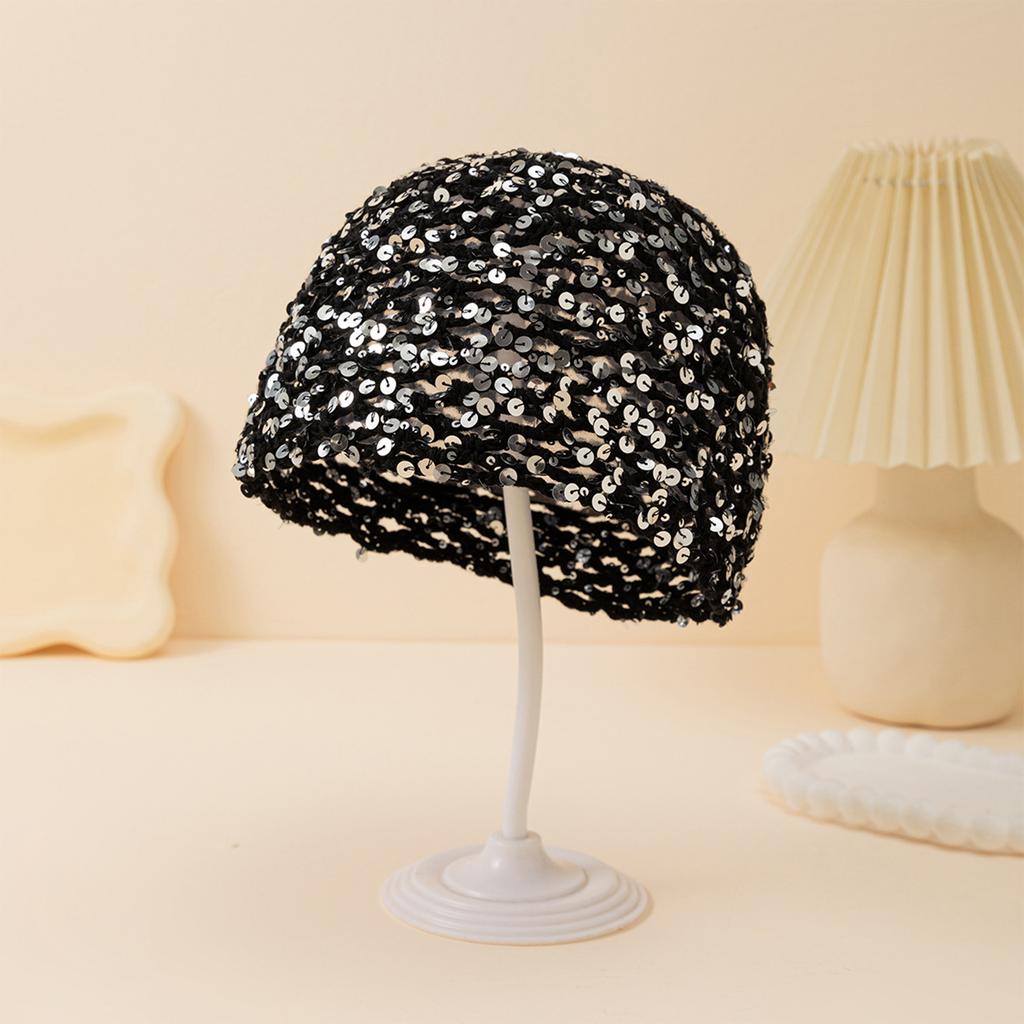 Women's Hair with Sequins Hollow Mesh Headpiece for Party and Fashion