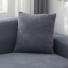 Elastic Velvet Square Lumbar Cushion Cover, 40x40 cm, Removable & Washable for All Seasons