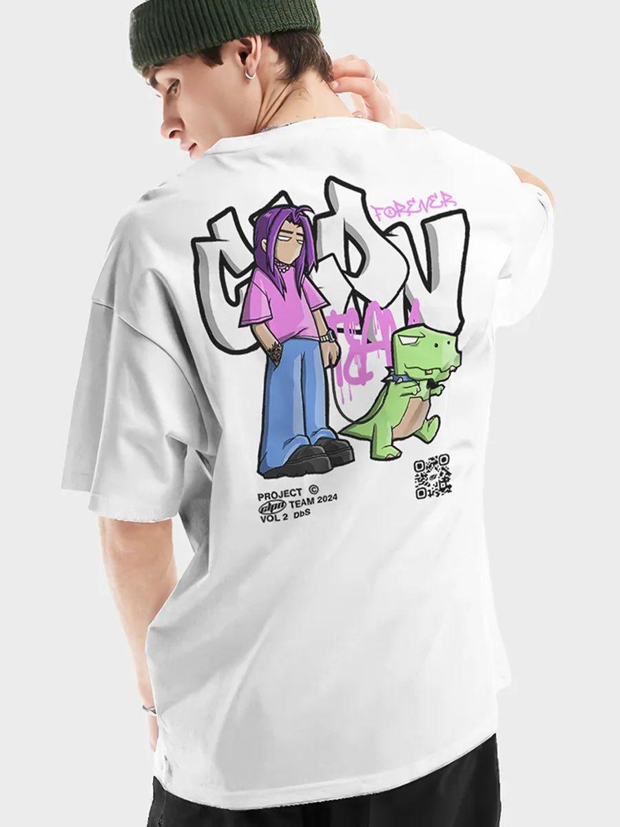 COLEPEN print oversized T‑shirt L