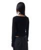 IUGAMAKARAS Button Fitted Top (Black)