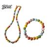 Matching Bracelet And Necklace 1 Set Dopamine Beaded Jewelry Colorful
