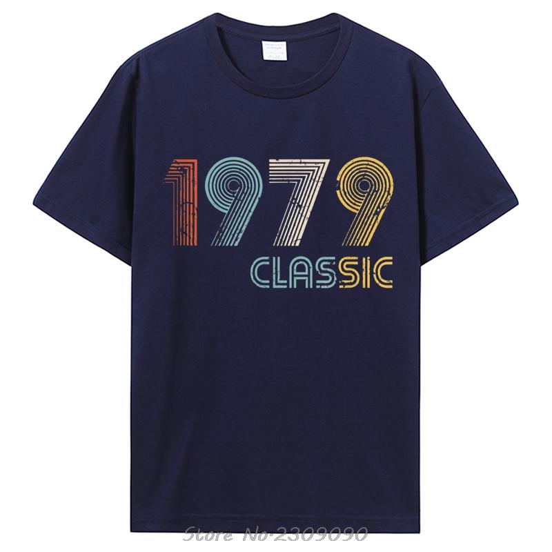 Graphic Streetwear Birthday Gifts Summer Style Cotton T-shirt Men Clothing Novelty Vintage Made In 1979 Fitness Tshirt Tees