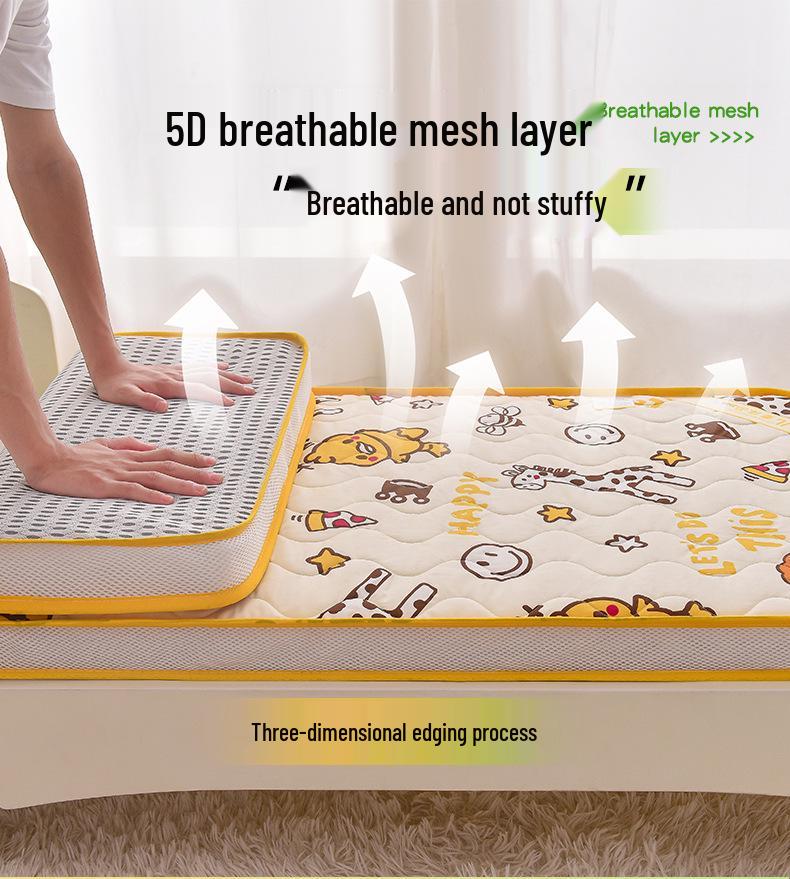 2025 All-Cotton 3D Cartoon Mattress Pad for Children