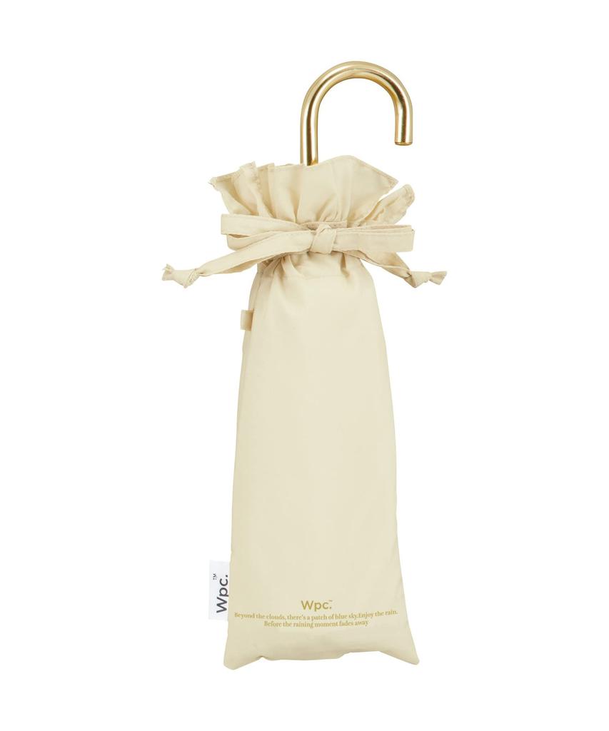 Folding Umbrella with Feminine Continuous Water Suitable for Sun and Model [2022] Wpc. Women's Frills, Beige, 50cm, Repellent, Rain, 6181-212