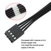 13.5cm PWM Fan Splitter Cable Professional Tinned Copper Wide Compatibility 1 to 2 4 Pin PWM Fan Extension Cable for Desktop