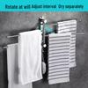Du'ao 304 Stainless Steel 5-Bar Swivel Towel Rack