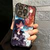 Sword Art Online Anime Plating Phone Case For Iphone 16 17 Pro Max Air 16E 14 15 Plus 12 13 Mini Anti-Fall Airabag Cover