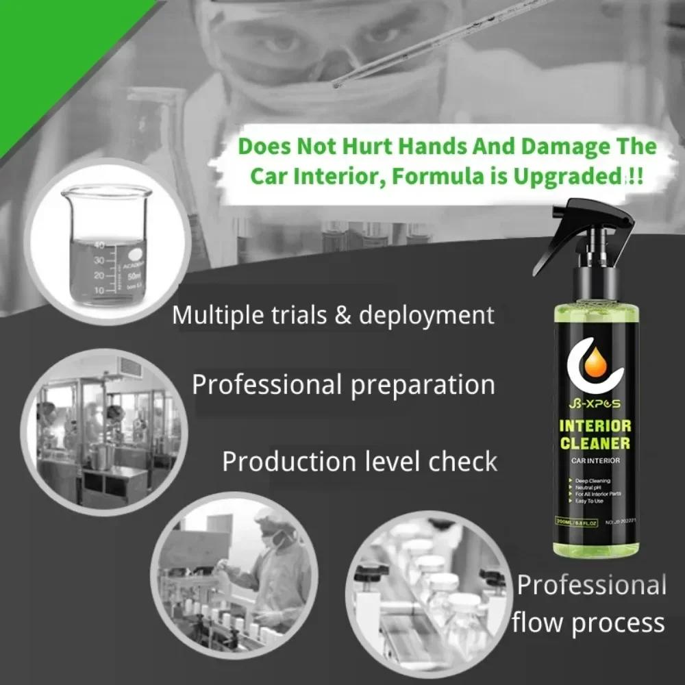 100ML Neutral pH Interior Cleaner Leather Fabric and Carpet Multi-purpose Anti-aging Car Detailing Spray JB XPCS 21