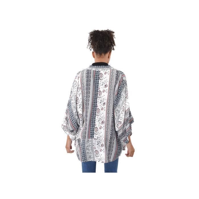 Cardigan Femme - Kaporal - Mob Cloud - Manches Courtes - Style Kimono - 100% Viscose