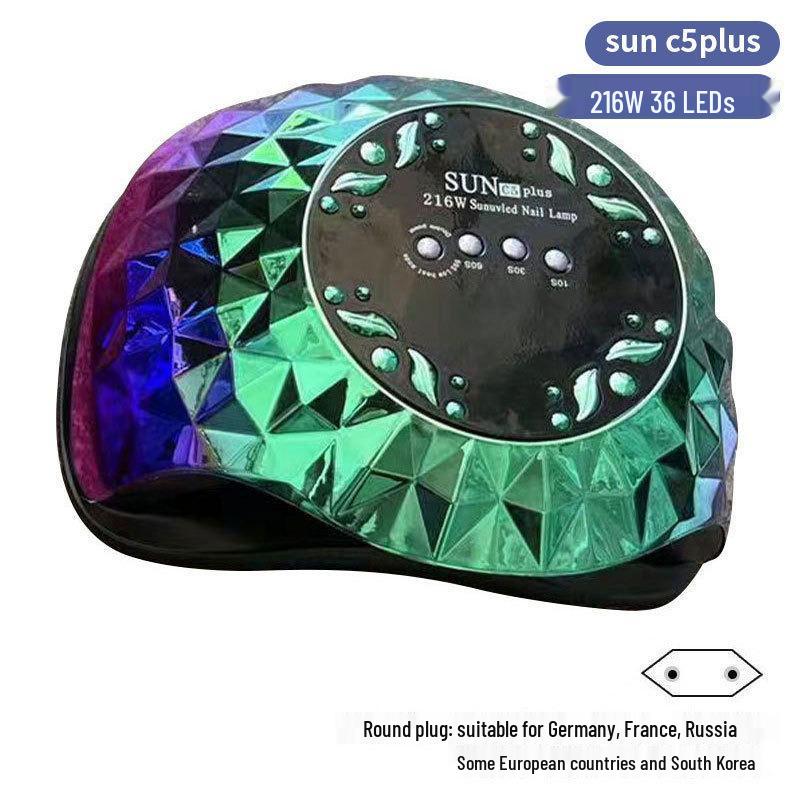 Dazzling 256W LED Nail Curing Lamp, Quick Dry Gel Lamp for Salon Use