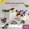 Interactive Cat Toys Electric Squeaky Simulation Bird Plush Cats Pets Teasing Toys With Feather Kitten Chirping Bird Toys
