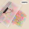 1000 Pieces Cute Baby Disposable Rubber Band Candy Color Hair Rope Children Accessories Girls Mini Elastic Hair Bands for Kids