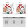 Christmas Time With Dudu And Bubu Pillowcase Double-sided Printing Polyester Cushion Cover Gift Pillow Case Cover Sofa