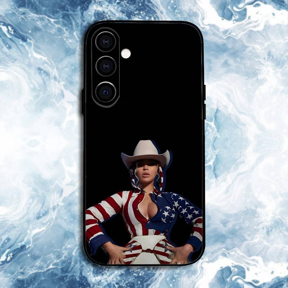 Music Girl B-Beyonce Phone Case For Samsung Galaxy A73,A72,A71,A70,A53,A52,A51,Others Soft Black Shell