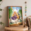 Disney Rapunzel DIY Oil Painting Art Painting Kit Home Wall Decor Handmade Gift for Princess Fans Home Art Painting Decor Wall Gift