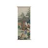 Chinese Style Zen Scroll Wall Art Painting Aesthetic Vintage Poster Semi-transparent Hanging Cloth Home Ancient Tea Room Decor