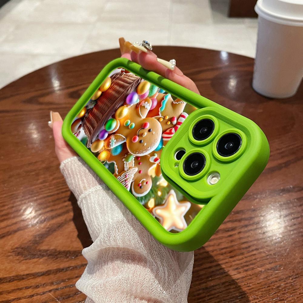 N107 Happy New Year Christmas Art Soft Angel Eyes Phone Cases for iPhone 16 15 14 13 11 Pro Max 8 7 6s Plus 12 Mini XR XS Max SE Shockproof Cover