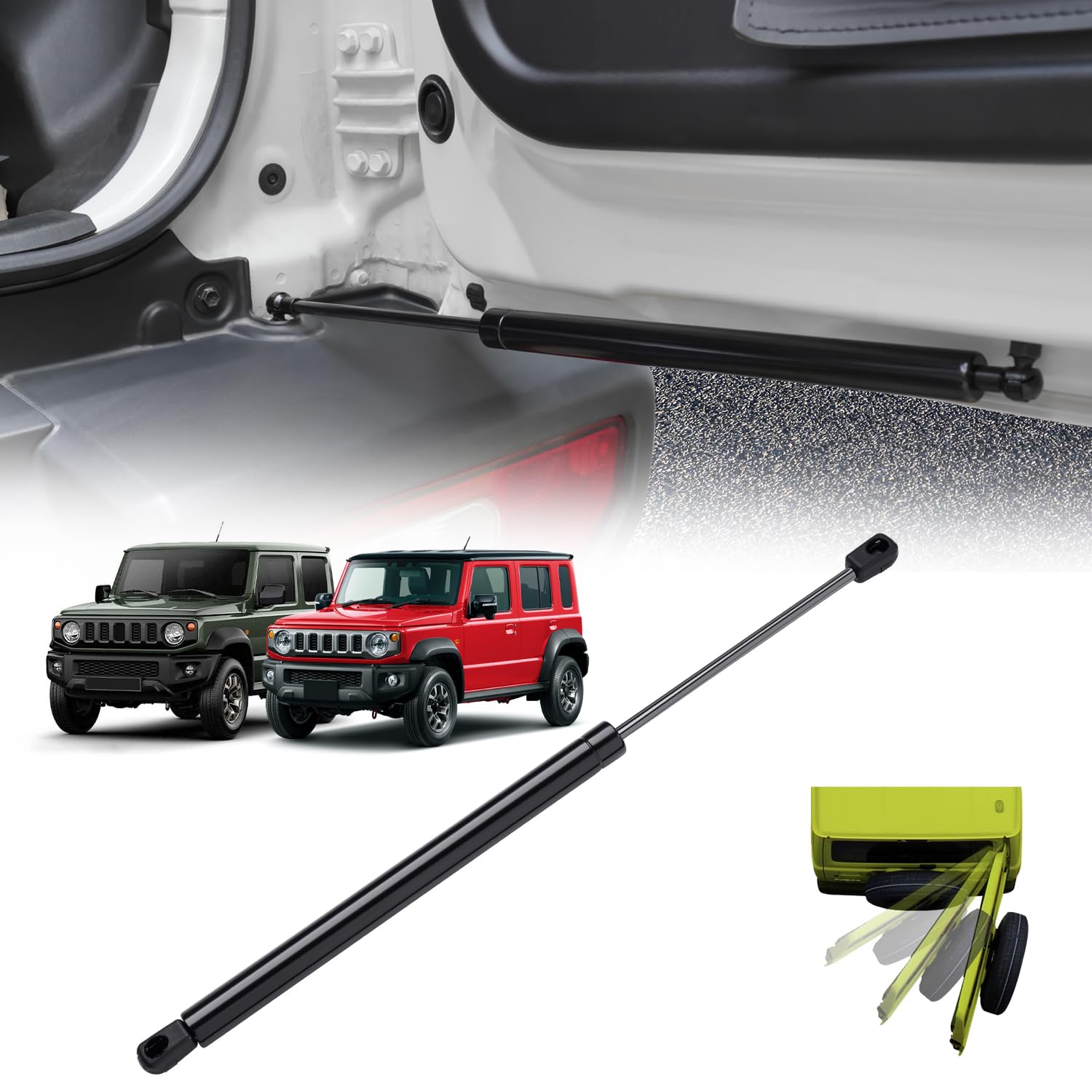 

GIMUYA Rear Door Rear Gate Back Door Balancer for Suzuki and Nomad and Stepless Free Easy Door Punch Hydraulic No Drilling Genuine Car 1 Piece Damper,