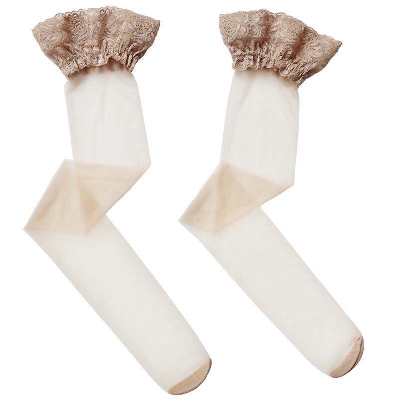 Slimming Over-knee Lace-up Sheer Stockings, JK Stockings with Pure Erotic Style, Anti-slip and Stretchable, Slimming Stockings