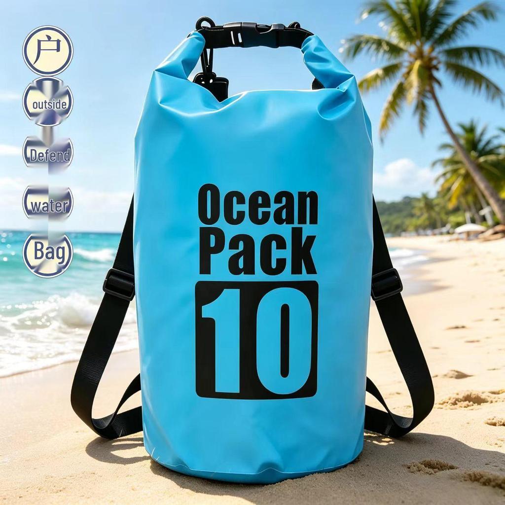 Customizable Waterproof Floating Bag for Outdoor Activities - Single/Double Shoulder, Rafting, Swimming, Dry Bag