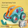 360° Rotating Electric Stunt Car with Lights & Music - Transparent Gear Toy for Kids