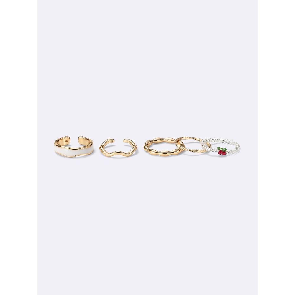 

Gu By Uniqlo Fruit Bead Ring 5p 65 BLUE/ONE SIZE
