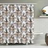 Modern Black White Tiger Print Shower Curtain Waterproof Bathroom Decor for Kids Room Home Decoration
