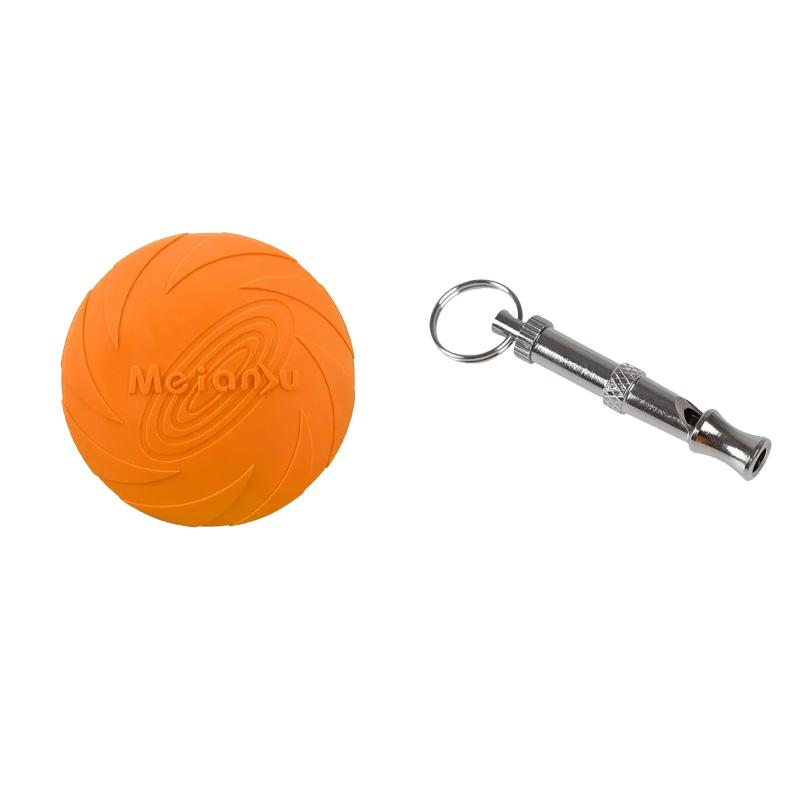 

Silicone Flying Disc Ultrasonic Training Whistle Set Resistant for Puppy Adult Dogs Outdoor Play Outdoor Pet Toys Outdoor Pet To помаранчевий