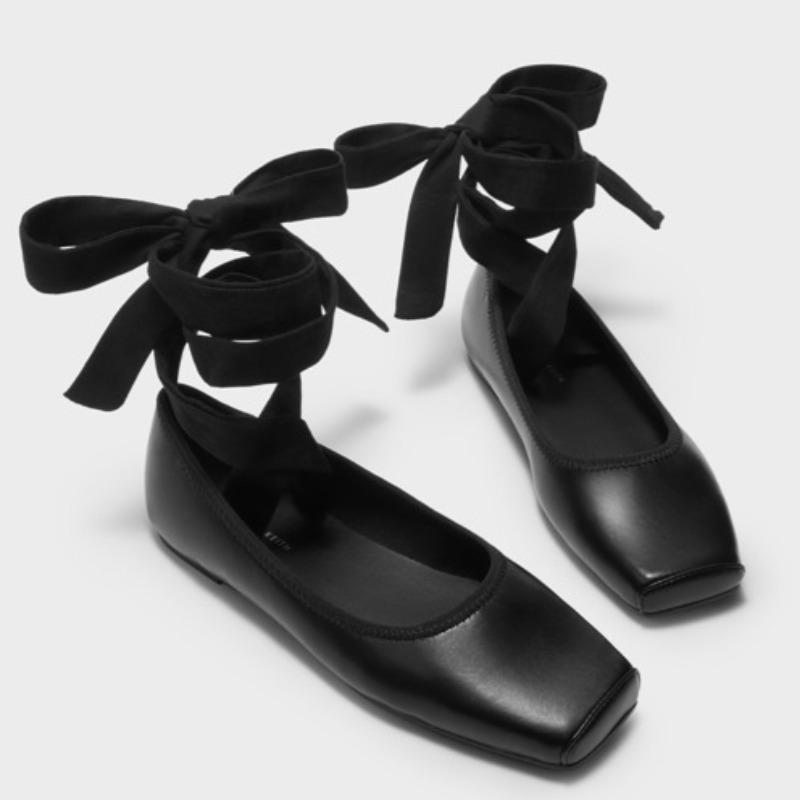 

Мода 2025 Новые Женские Балетки Обувь Женская Весна Лето Повседневная Обувь Модная Балерина Удобная Элегантная 40 чёрный