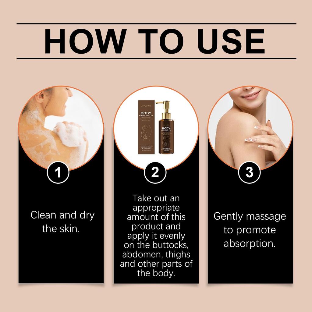 Moisturizing Anti Cellulite Firming Body Oil Sagging Skin Tightening Anti-Aging for Body Refreshing Hydrate Firming Body Oil