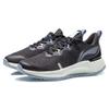 Li Ning Yue Ying Essential Reflective Breathable Shock Absorbing Non-Slip Durable Low-Top Running Shoes Women sneaker Black White Blue ARHR108-3