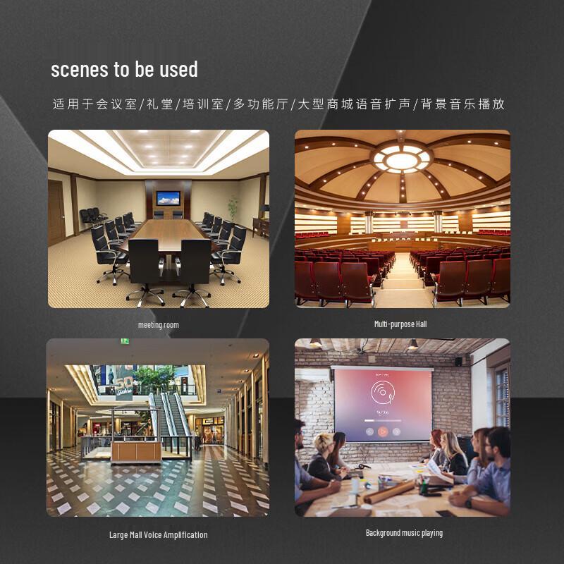 Runpu RP-HYZS3816 Professional 3-inch 8-Unit Full-Range Conference Column Speaker (CN Version)