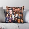 Jared Padalecki Photo Collage Square Pillowcase Polyester Linen Velvet Printed Zip Decor Home Cushion Cover 45X45