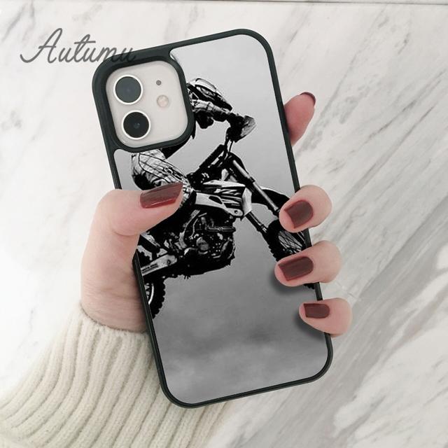Moto Cross Motorcycle Sports Phone Case for iPhone 11 12 13 14 Pro Max mini X XR XS SE 2020 6 7 8 Plus Galaxy S21 S22 shell